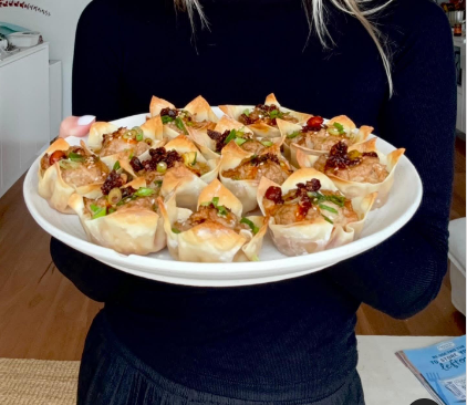 Spicy Pork Wonton Cups