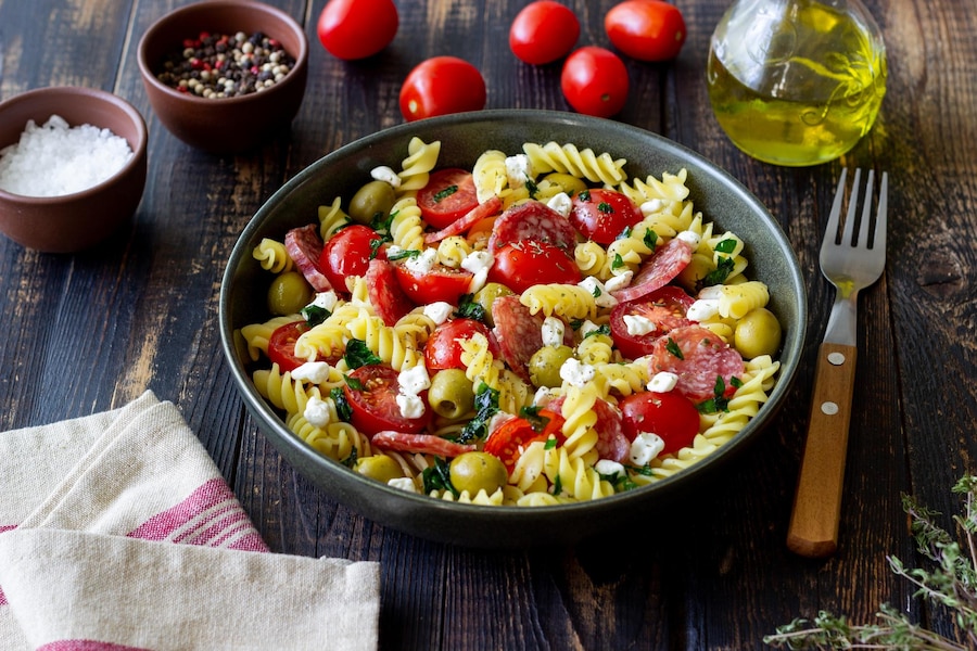 Cold pasta salad summer sausage recipe